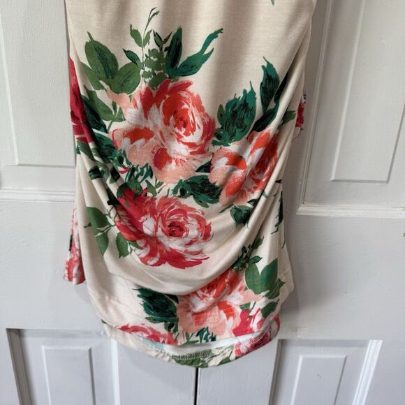 Anthropologie Daily Practice Eureka Floral Print Dress Bodycon Soft Size XS NEW - Picture 7 of 15